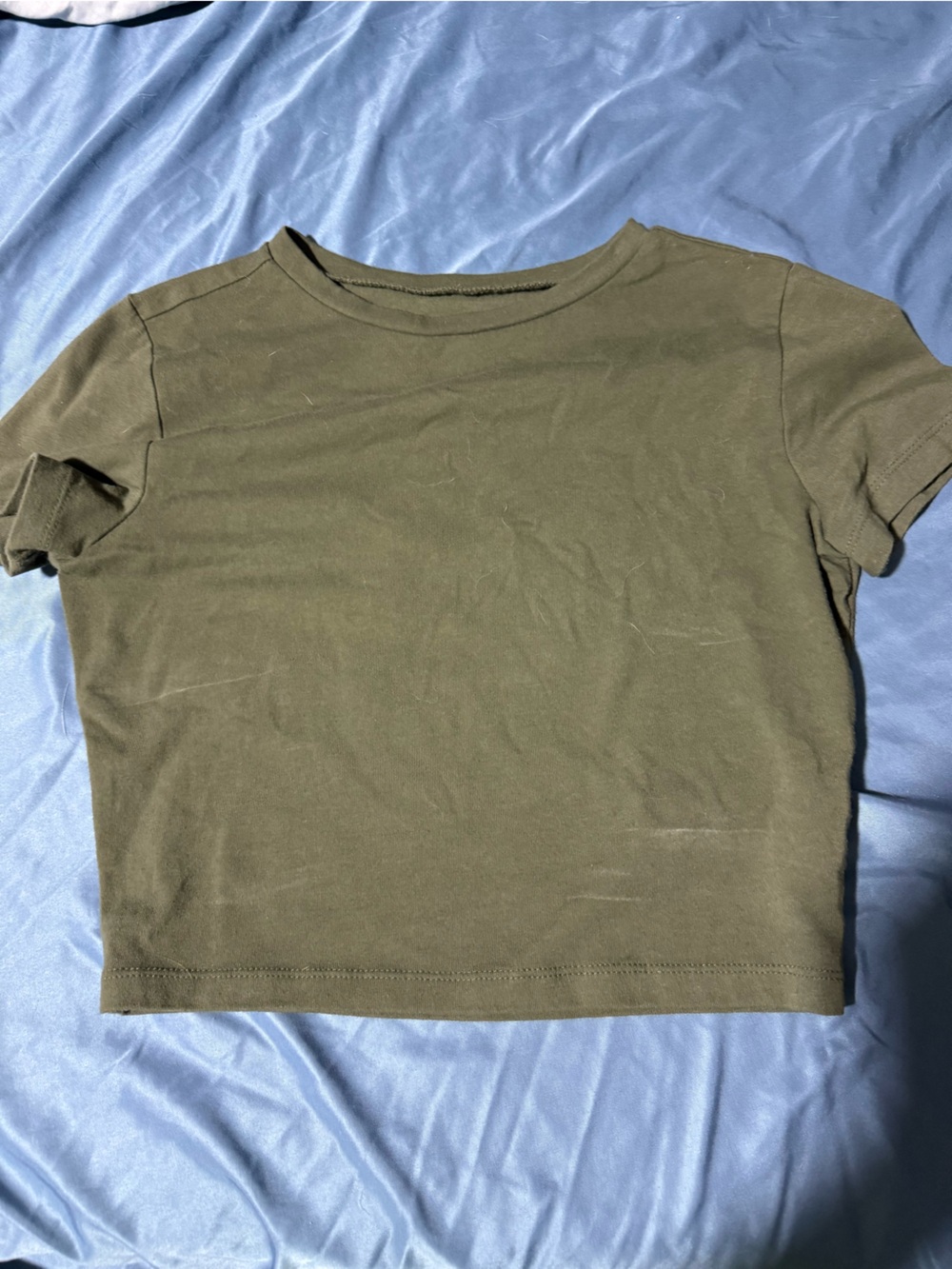 wild fable Olive Green Crop Tee